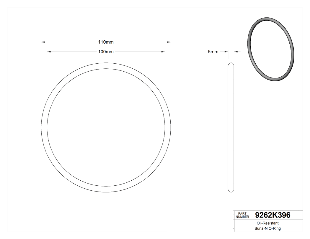 Technical drawing - 9262K396